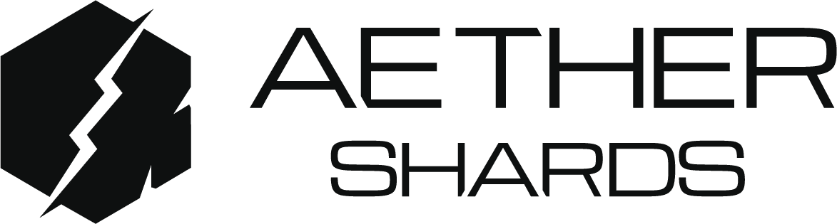 logo aether shards noir