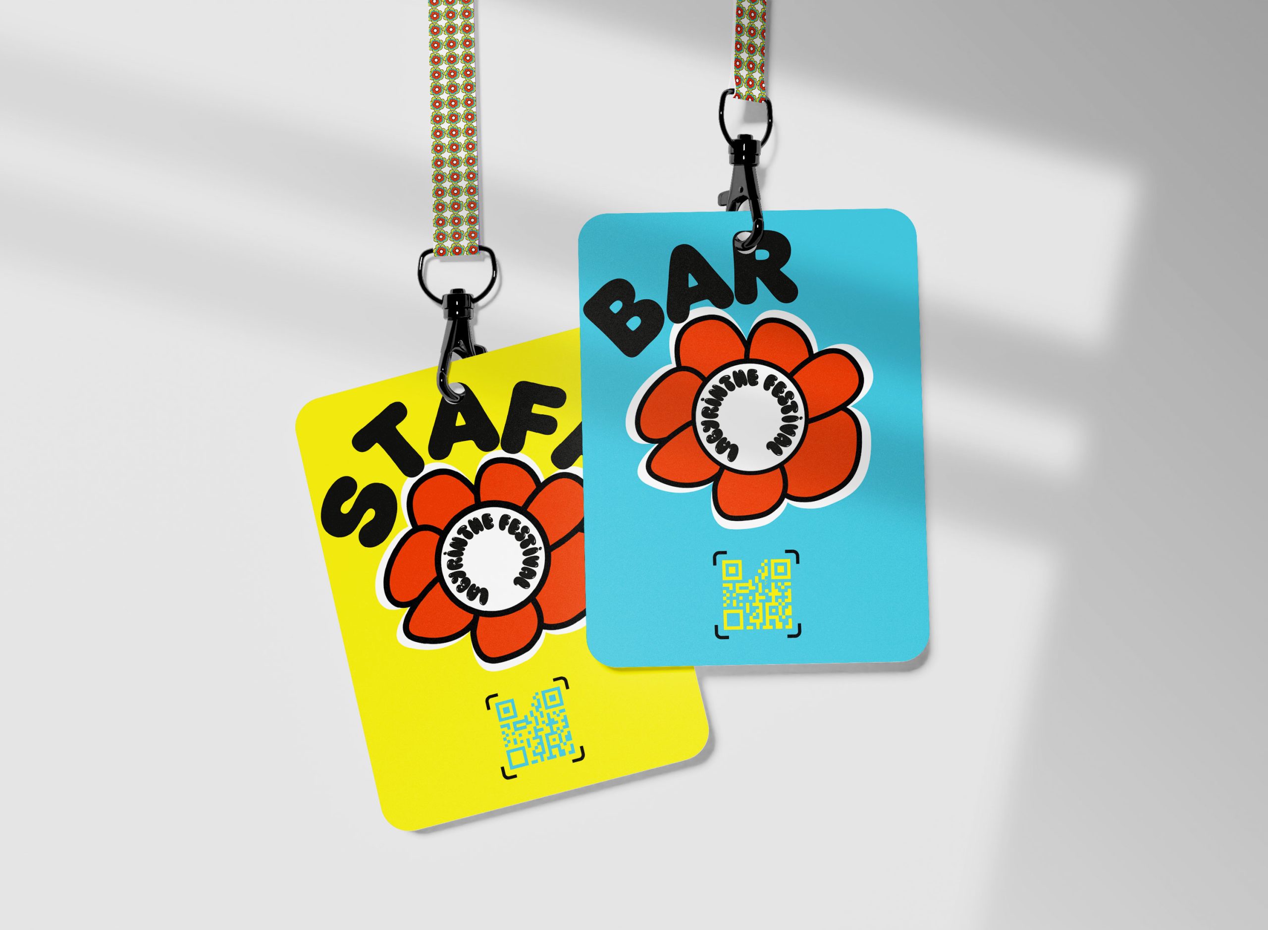 Staff cartes tour de cou