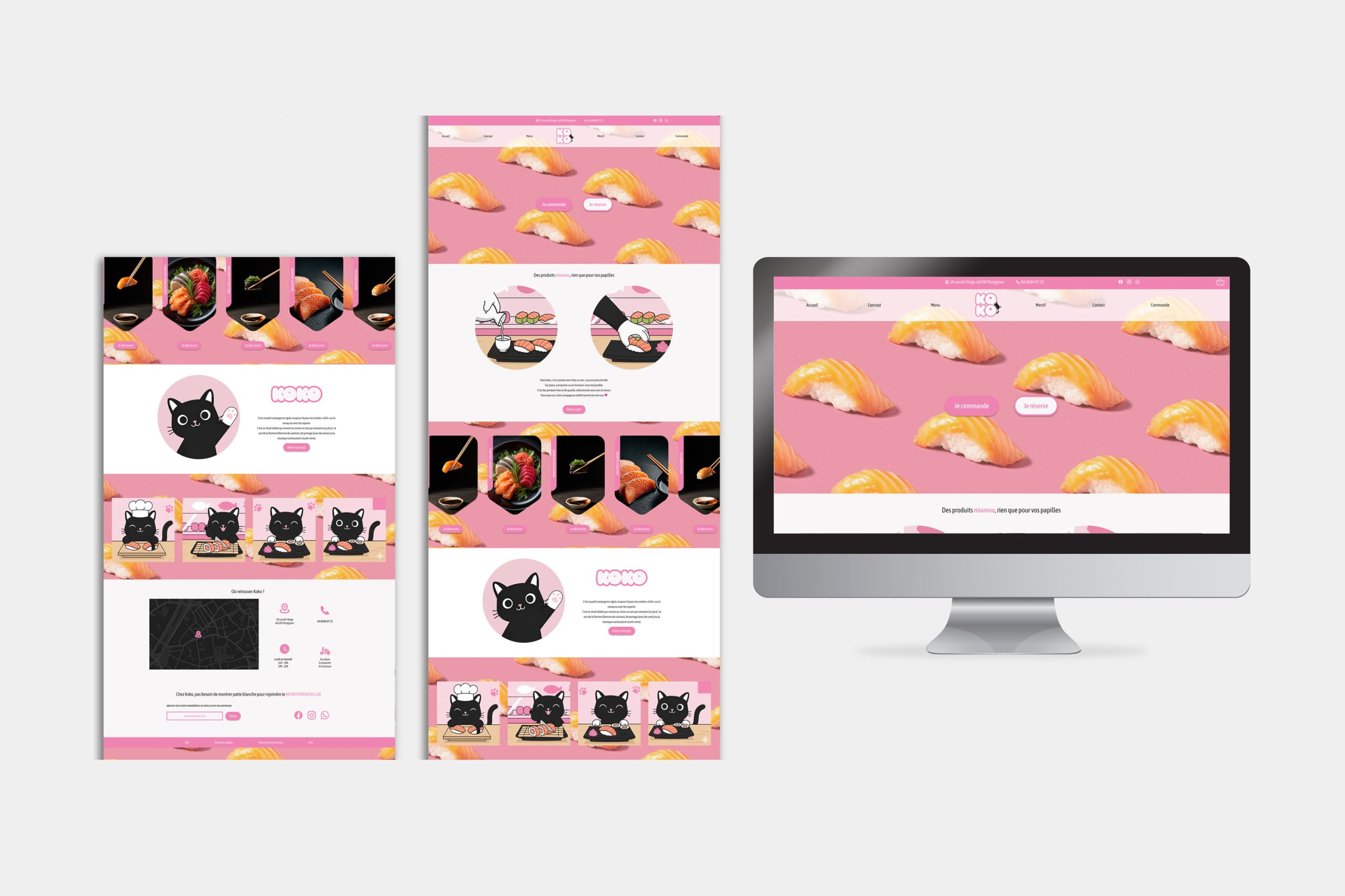 Site internet sur ordinateur