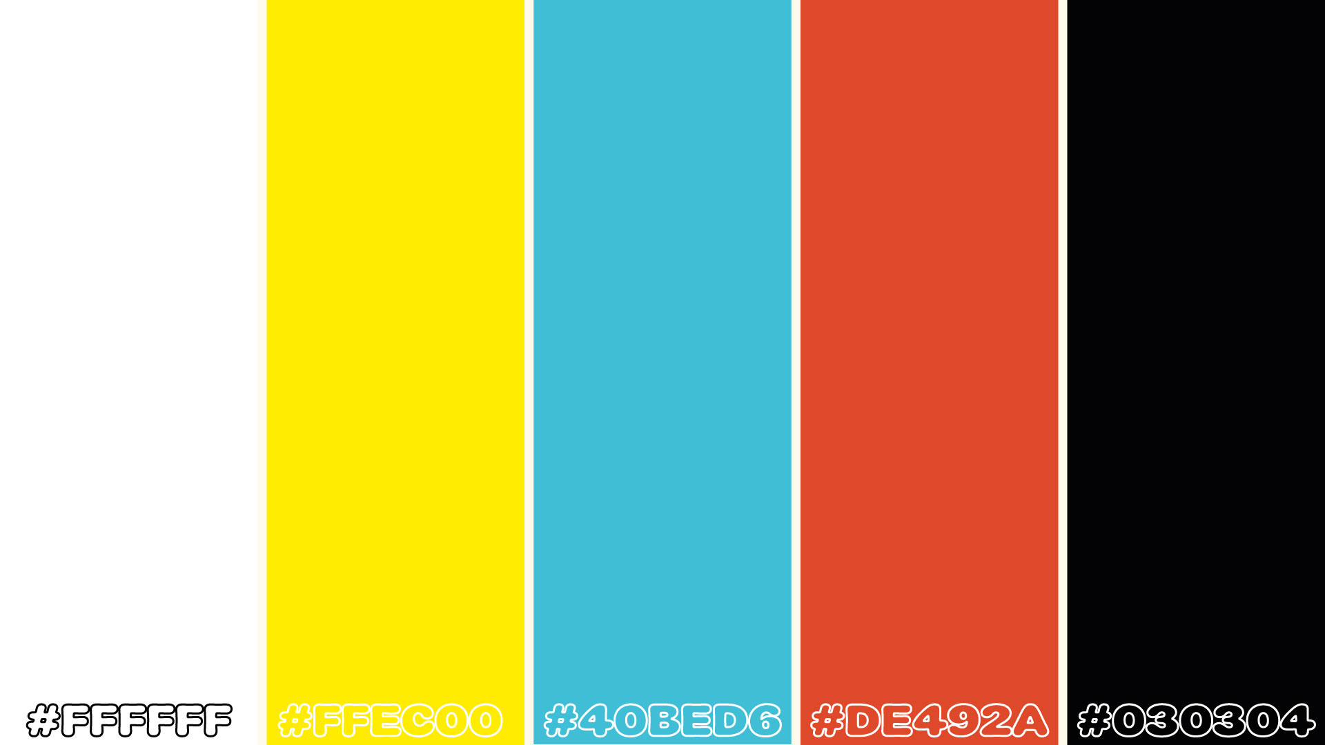 Typographie & palette